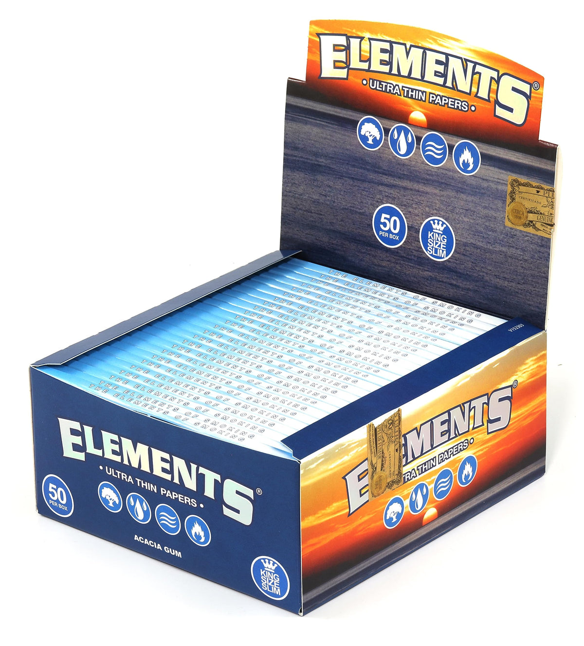 Elements King Size Slim Feuilles à rouler