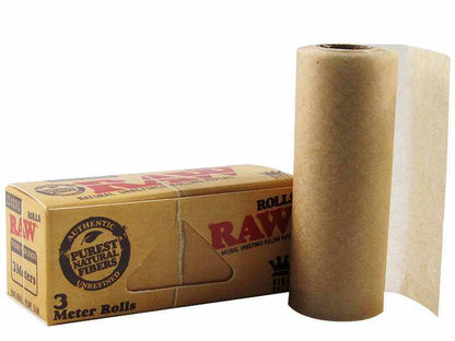 RAW Classic Rolls – Rouleau de 5 m, 100 % naturel